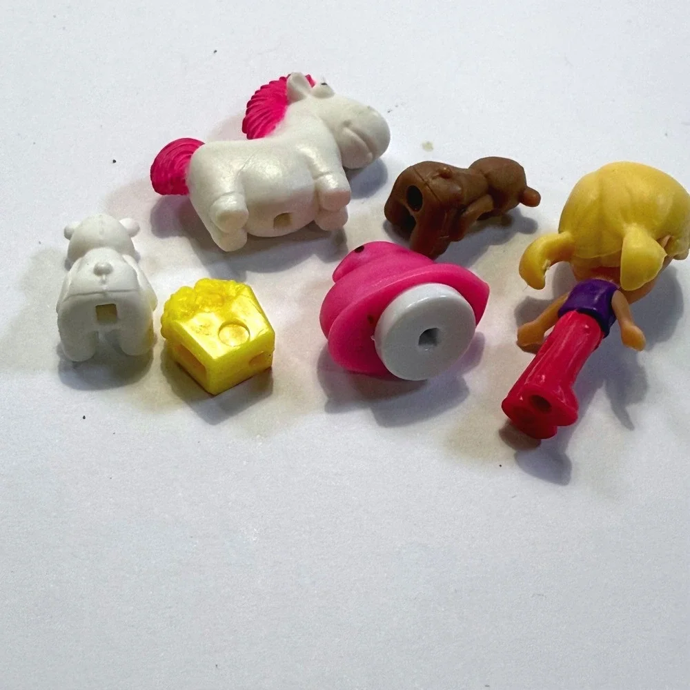 Polly Pocket Doll Animal Accessory Lot Pony Teddy Bear Replacement Pieces